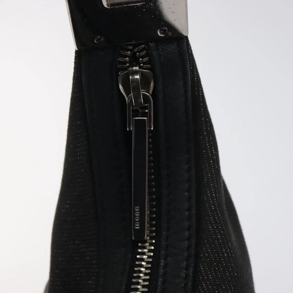 GUCCI Web Sherry Line Shoulder Bag Canvas Black Red Green - Picture 11 of 16